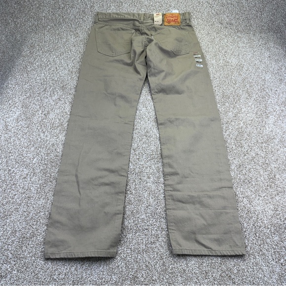 Levi's 505 Regular Tan Straight Jeans Casual Style Size 36x34 - Picture 3 of 15